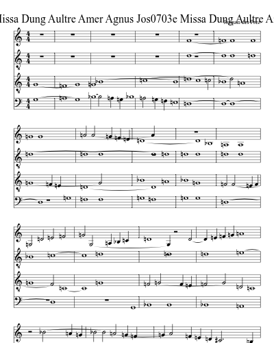Jos0703e Missa Dung Aultre Amer Agnus Jos0703e Missa Dung Aultre Amer Agnus