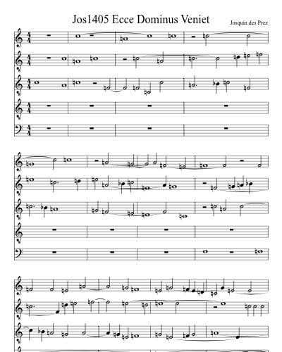 Jos1405 Ecce Dominus Veniet