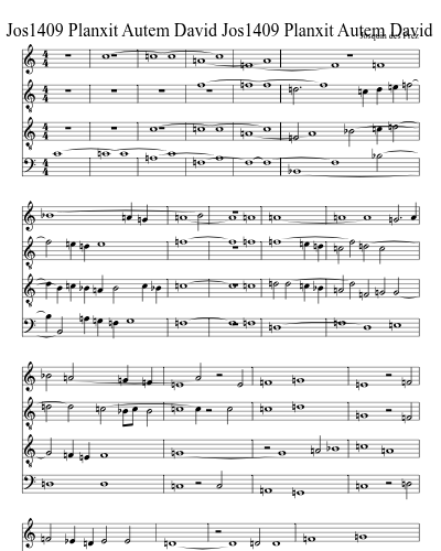 Jos1409 Planxit Autem David Jos1409 Planxit Autem David