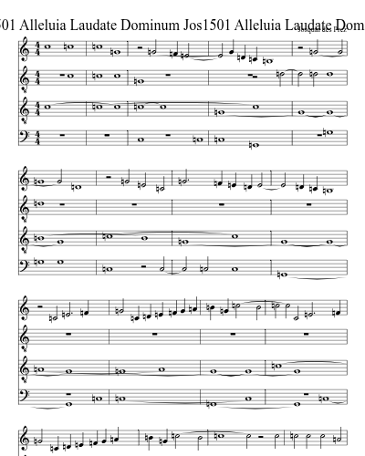Jos1501 Alleluia Laudate Dominum Jos1501 Alleluia Laudate Dominum