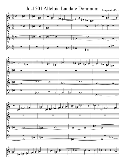 Jos1501 Alleluia Laudate Dominum