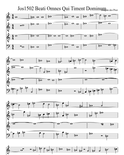 Jos1502 Beati Omnes Qui Timent Dominum