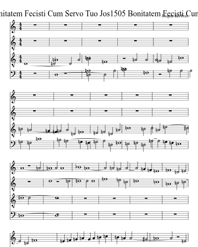 Jos1505 Bonitatem Fecisti Cum Servo Tuo Jos1505 Bonitatem Fecisti Cum Servo Tuo