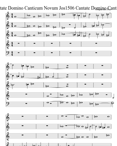 Jos1506 Cantate Domino Canticum Novum Jos1506 Cantate Domino Canticum Novum preview