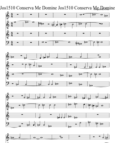 Jos1510 Conserva Me Domine Jos1510 Conserva Me Domine