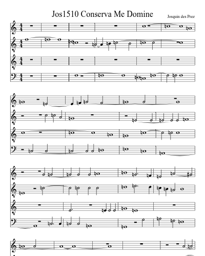 Jos1510 Conserva Me Domine