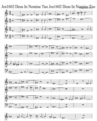 Jos1602 Deus In Nomine Tuo Jos1602 Deus In Nomine Tuo