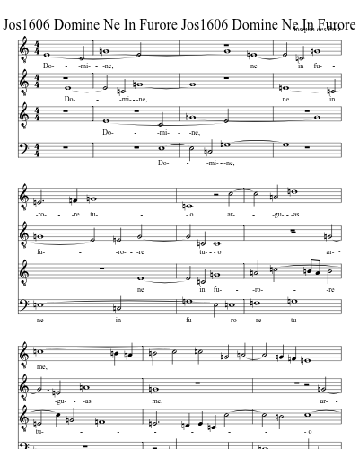 Jos1606 Domine Ne In Furore Jos1606 Domine Ne In Furore