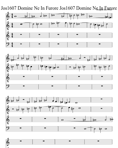 Jos1607 Domine Ne In Furore Jos1607 Domine Ne In Furore