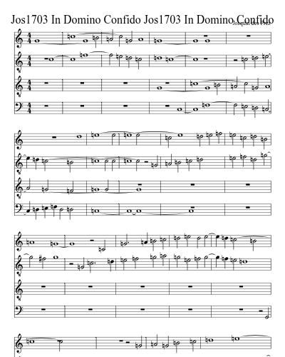 Jos1703 In Domino Confido Jos1703 In Domino Confido