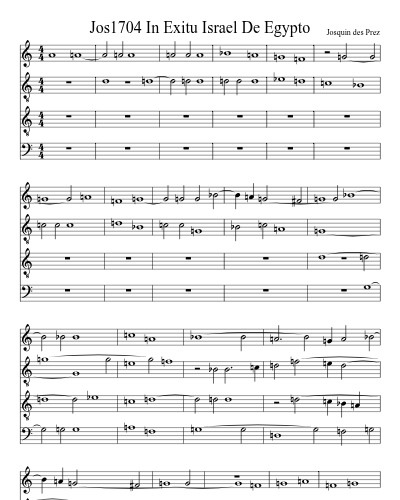 Jos1704 In Exitu Israel De Egypto preview