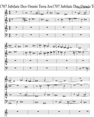 Jos1707 Jubilate Deo Omnis Terra Jos1707 Jubilate Deo Omnis Terra