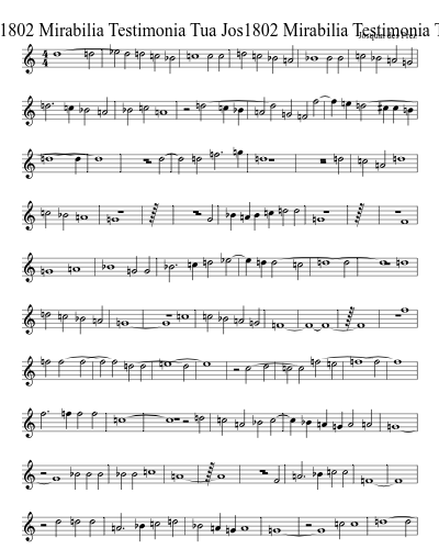 Jos1802 Mirabilia Testimonia Tua Jos1802 Mirabilia Testimonia Tua