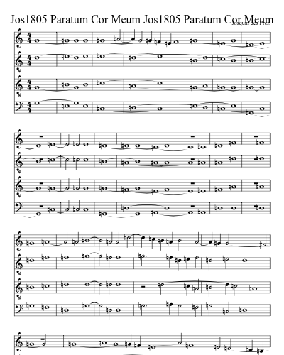 Jos1805 Paratum Cor Meum Jos1805 Paratum Cor Meum