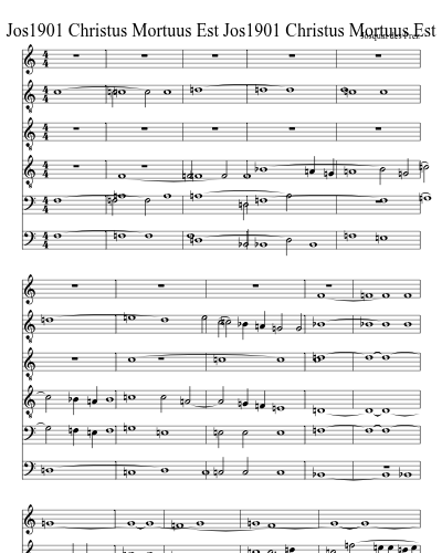 Jos1901 Christus Mortuus Est Jos1901 Christus Mortuus Est