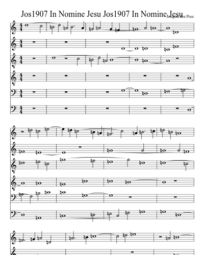 Jos1907 In Nomine Jesu Jos1907 In Nomine Jesu