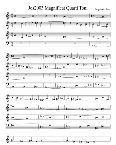 Jos2003 Magnificat Quarti Toni