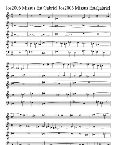 Jos2006 Missus Est Gabriel Jos2006 Missus Est Gabriel preview