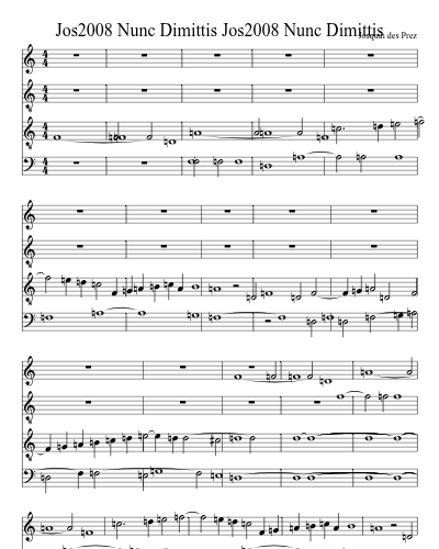 Jos2008 Nunc Dimittis Jos2008 Nunc Dimittis