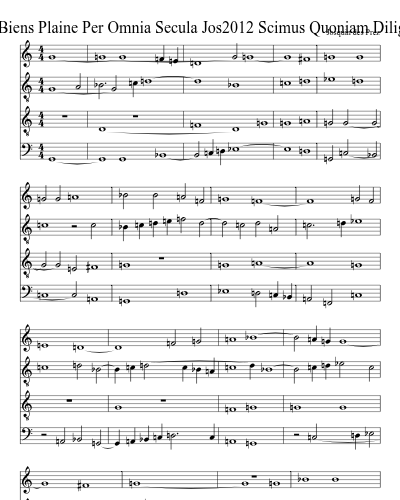 Jos2012 Scimus Quoniam Diligentibus De Tous Biens Plaine Per Omnia Secula Jos2012 Scimus Quoniam Diligentibus De Tous Biens Plaine Per Omnia Secula