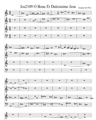 Jos2109 O Bone Et Dulcissime Jesu preview