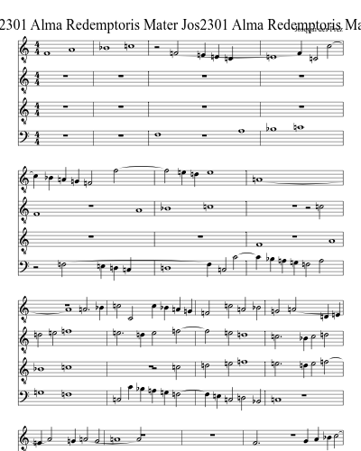 Jos2301 Alma Redemptoris Mater Jos2301 Alma Redemptoris Mater