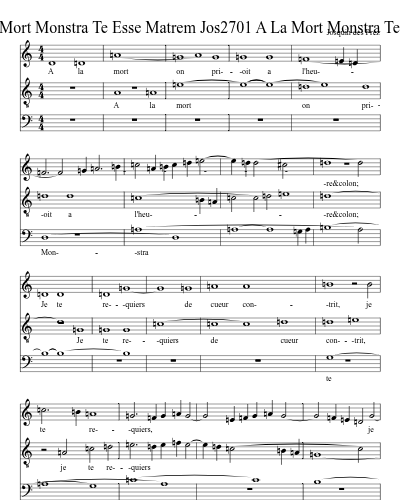 Jos2701 A La Mort Monstra Te Esse Matrem Jos2701 A La Mort Monstra Te Esse Matrem preview