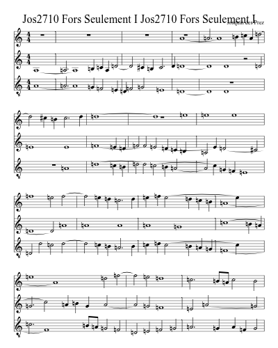 Jos2710 Fors Seulement I Jos2710 Fors Seulement I