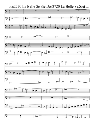 Jos2720 La Belle Se Siet Jos2720 La Belle Se Siet