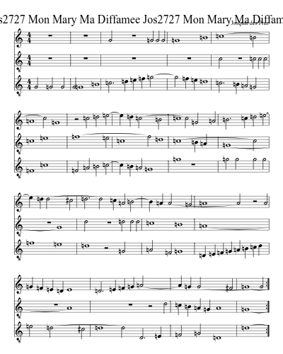 Jos2727 Mon Mary Ma Diffamee Jos2727 Mon Mary Ma Diffamee