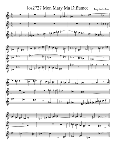 Jos2727 Mon Mary Ma Diffamee preview