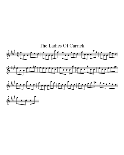 The Ladies Of Carrick sheet music preview