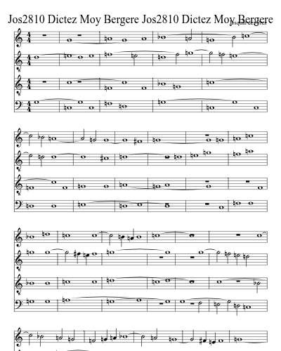 Jos2810 Dictez Moy Bergere Jos2810 Dictez Moy Bergere