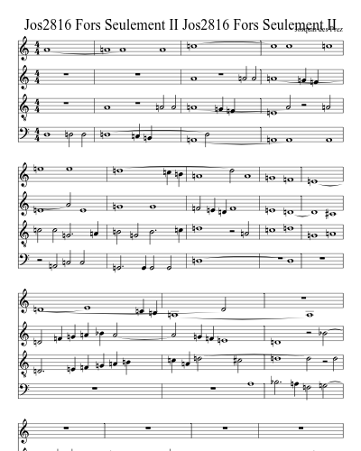 Jos2816 Fors Seulement II Jos2816 Fors Seulement II