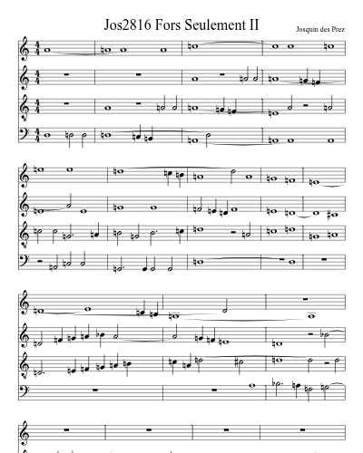 Jos2816 Fors Seulement II