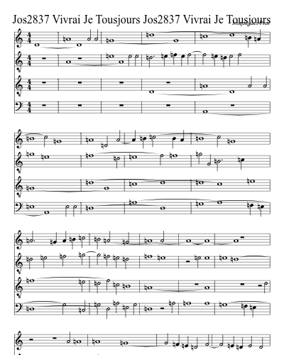 Jos2837 Vivrai Je Tousjours Jos2837 Vivrai Je Tousjours