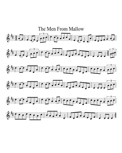 The Men From Mallow sheet music preview