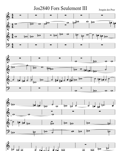 Jos2840 Fors Seulement III