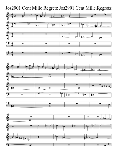 Jos2901 Cent Mille Regretz Jos2901 Cent Mille Regretz