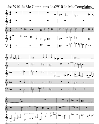 Jos2910 Je Me Complains Jos2910 Je Me Complains
