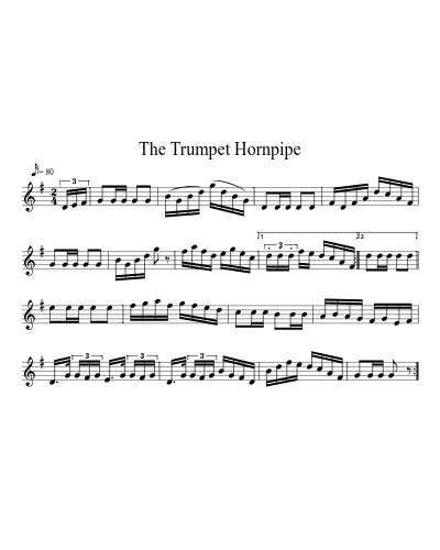 The Trumpet Hornpipe sheet music preview