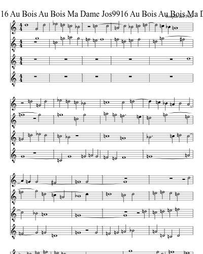 Jos9916 Au Bois Au Bois Ma Dame Jos9916 Au Bois Au Bois Ma Dame preview