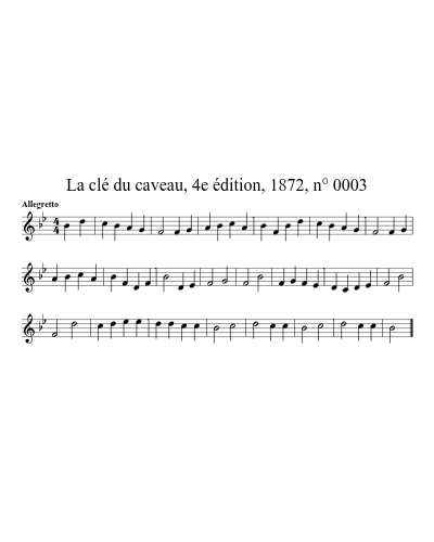 La clé du caveau, 4e édition, 1872, n° 0003 preview