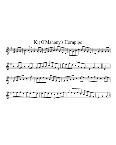 Kit O'Mahony's Hornpipe