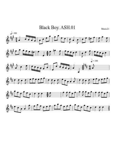 Black Boy. ASH.01 preview