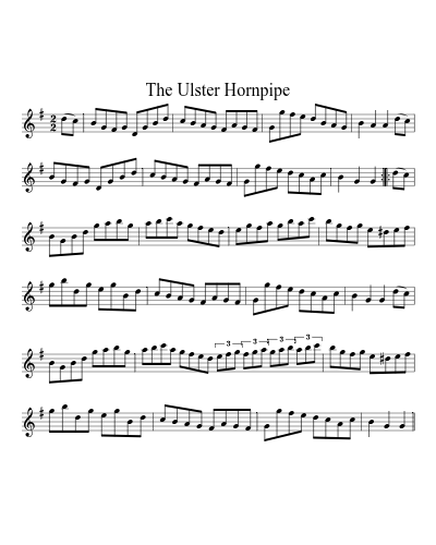 The Ulster Hornpipe sheet music preview