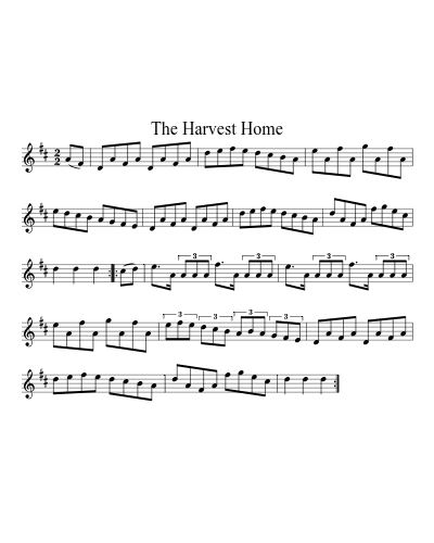 The Harvest Home (Version 3) sheet music preview