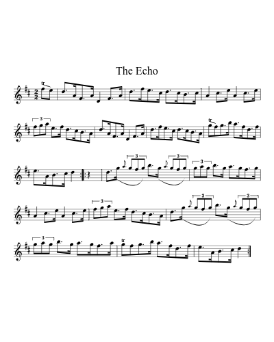 The echo (Version 2) sheet music preview