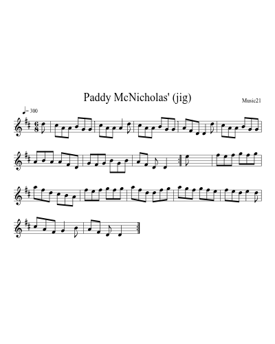 Paddy McNicholas' (jig)