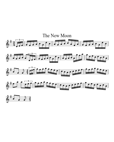 The New Moon sheet music preview